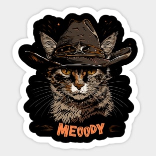 Cat Cowboy Journeys Feline Sticker